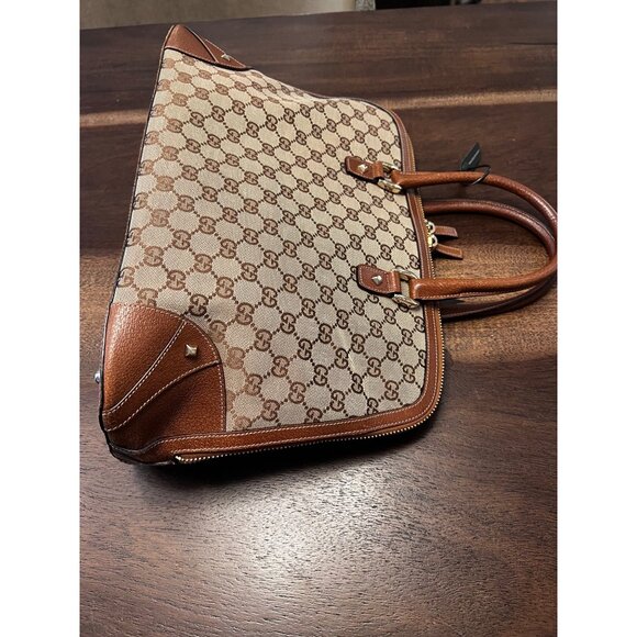 Gucci GG Supreme Handbag - Canvas & Leather - Picture 9 of 13